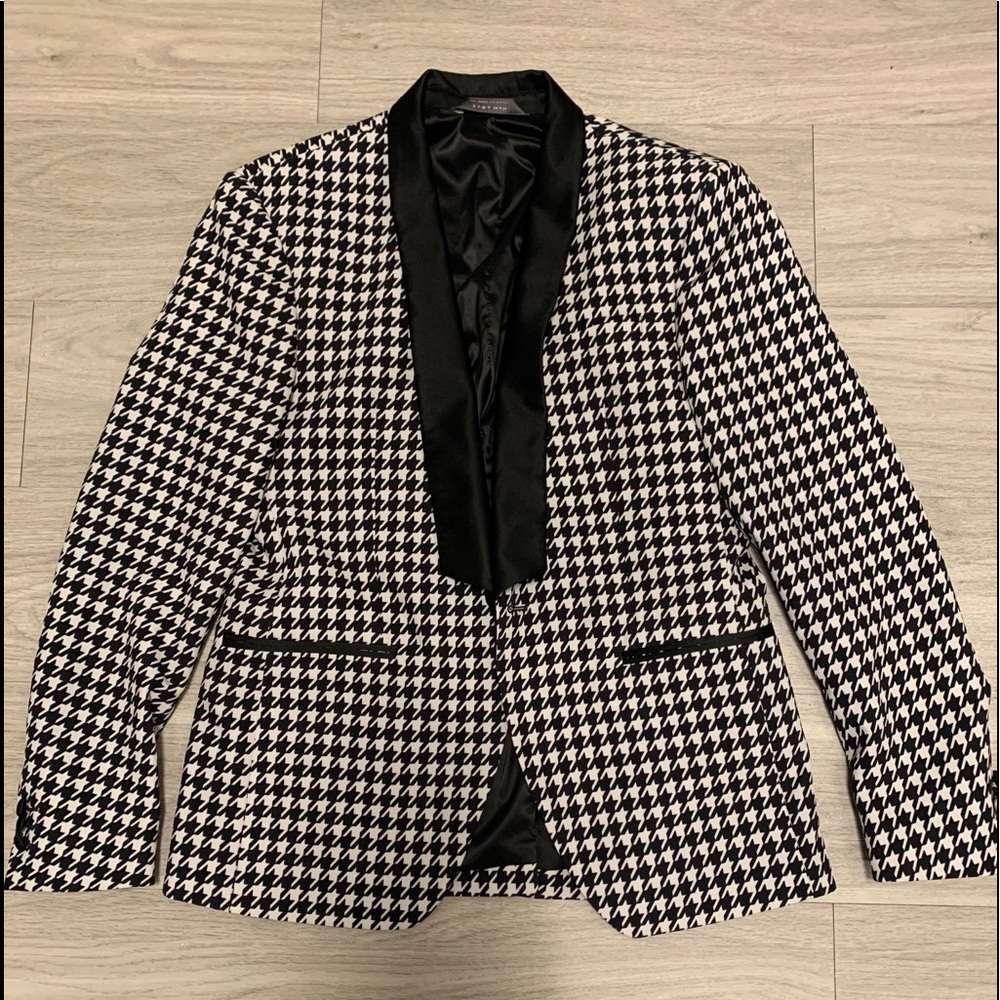Zara Houndstooth Blazer